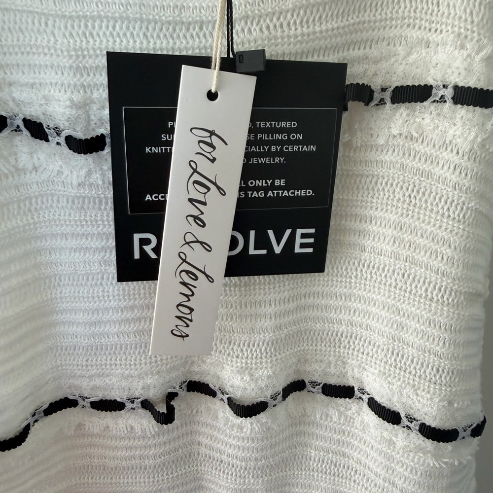 NWT For Love & Lemons Mayfair Maxi Dress in White - Picture 4 of 6